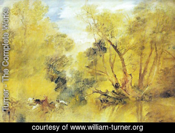 Turner - Willows on the brink of a madness brook
