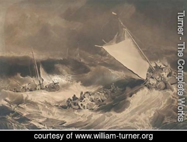 Turner - A shipwreck, by C. Turner