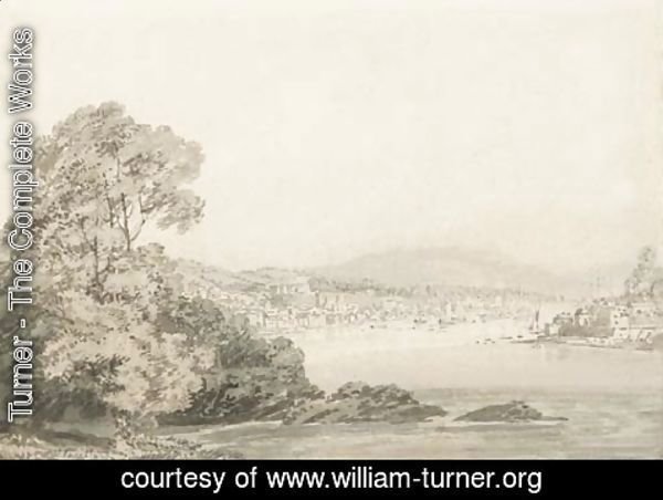 Turner - An estuary, possibly Darmouth