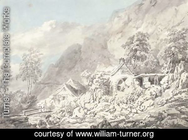 Turner - Boot Mill in Eskdale on Whillan Beck, Lake District