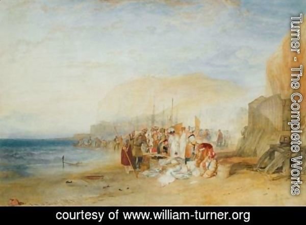 Turner - Hastings Fish Market On The Sands, Early Morning