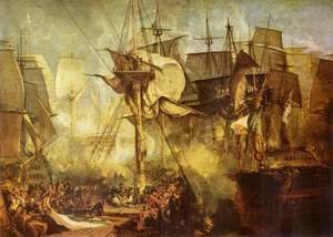 Turner - The Battle of Trafalgar, as seen from the from the Victory