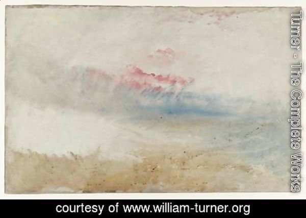 Turner - Red Sky over a Beach