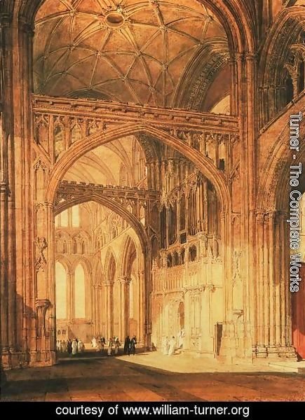 Turner - Interior Of Salisbury Cathedral