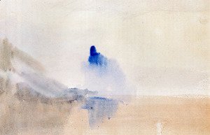 Turner - Study Of A Castle By A Lake
