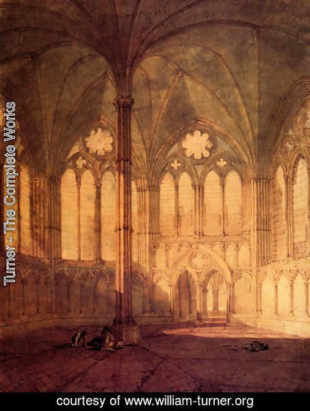 Turner - The Chapter House  Salisbury Chathedral