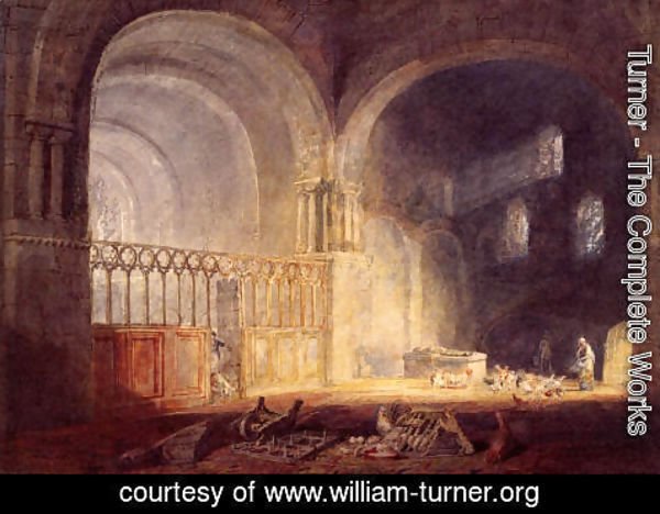 Turner - Transept Of Ewenny Priory  Glamorganshire
