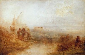 Wreckers On The Coast Sun Rising Through The Mist