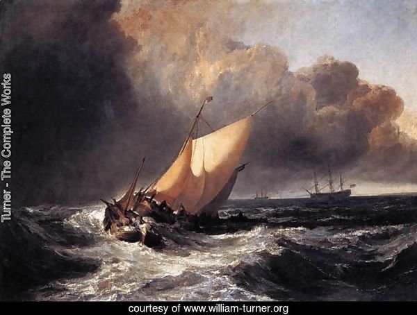 Dutch Boats in a Gale 1801