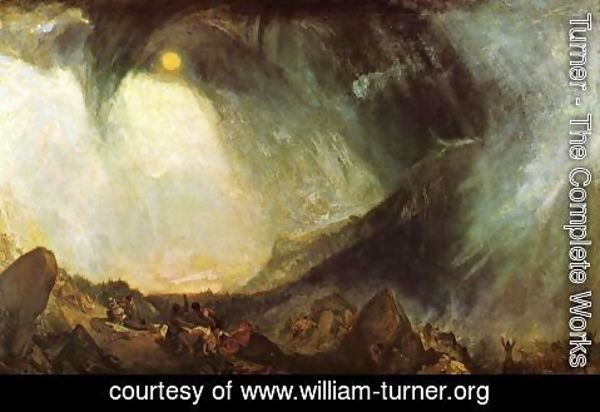 Turner - Snow Storm, Hannibal and his Army Crossing the Alps 1812