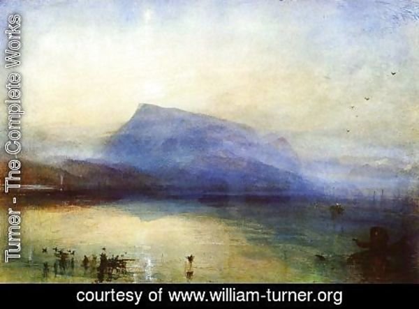 Turner - The Blue Rigi: Lake of Lucerne - Sunrise