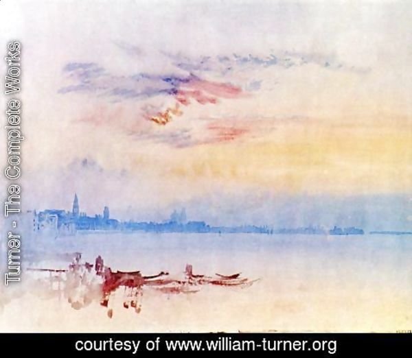 Turner - Venice, Looking East from the Guidecca: Sunrise
