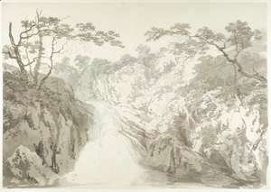 Turner - Landscape with Waterfall, c.1796