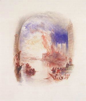 Turner - The Burning of the Houses of Parliament 2