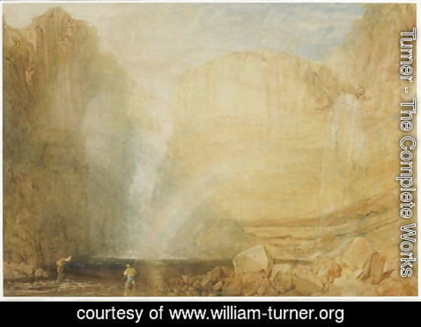 Turner - High Force, Fall of the Trees, Yorkshire, 1816