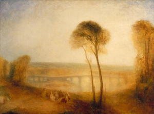 Turner - Landscape with Walton Bridges, c.1845