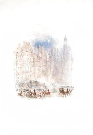 Turner - Fontainebleau The Departure of Napoleon, 1833