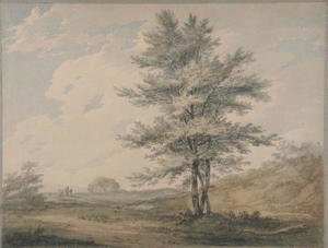 Landscape with Trees and Figures, c.1796