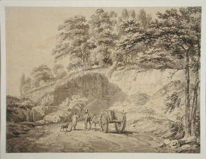 Man with Horse and Cart Entering a Quarry, c.1797