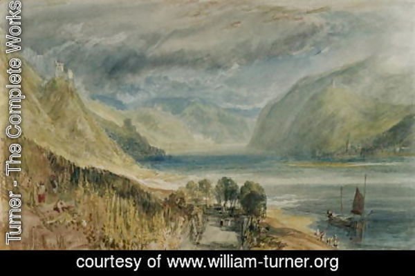 Turner - Burg Sooneck with Bacharach in the Distance, 1817