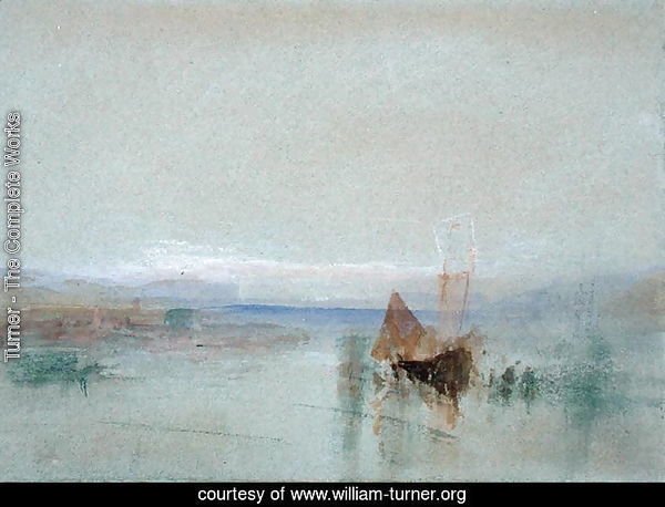 Turner - The Complete Works - Fishing Boats Becalmed off Le Havre ...