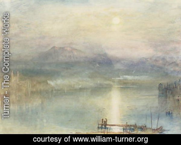 Turner - The Lake of Lucerne, Moonlight, the Rigi in the Distance, c.1841