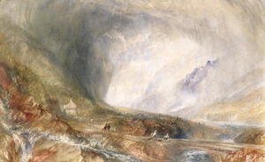 Turner - Storm in the Pass of St Gothard