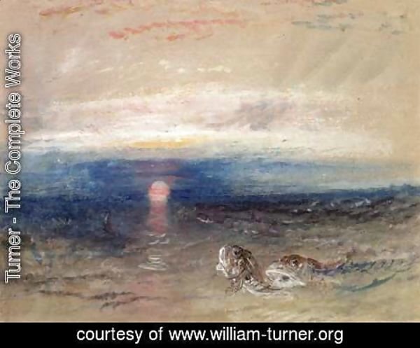 Turner - Sunset at Sea with Gurnets