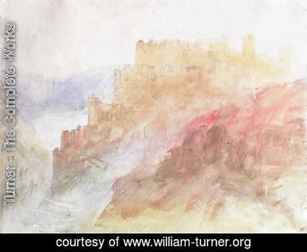 Turner - A Castle Above A Chasm, c.1841-44