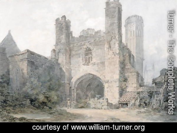 Turner - St. Augustines Gate, Canterbury, c.1797
