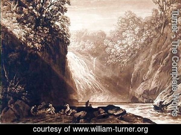 Turner - The Fall of the Clyde, engraved by Charles Turner 1773-1857, 1859-60