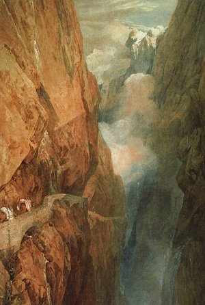 Turner - Passage of Mount St. Gotthard from the Devils Bridge, 1804