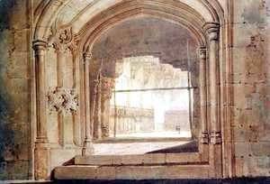 Turner - Christchurch Hall, Oxford, c.1800