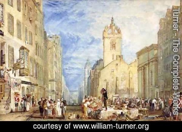 Turner - High Street, Edinburgh, c.1818