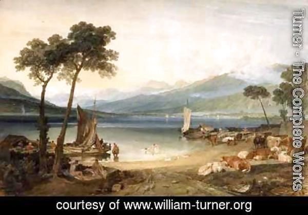 Turner - Lake Geneva and Mont Blanc, 1802-5