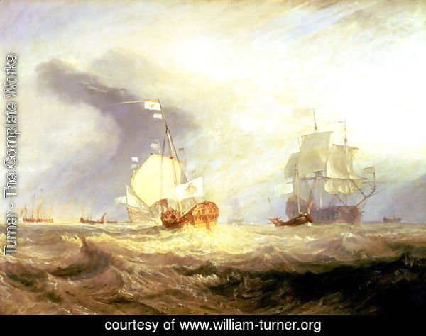 Admiral von Trumps Barge at the Entrance of the Texel in 1645, c.1831