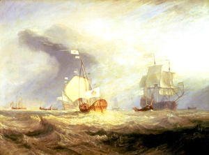 Turner - Admiral von Trumps Barge at the Entrance of the Texel in 1645, c.1831