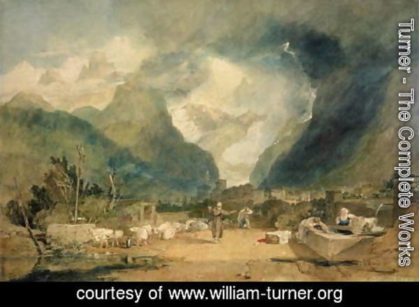Turner - St. Hughes Denouncing Vengeance on the Shepherd of Cormayer in the Val of dAoust, c.1803