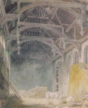 Turner - Interior of St. Johns Palace, Eltham, c.1793