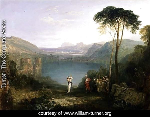 Lake Avernus Aeneas and the Cumaean Sibyl, c.1814-5