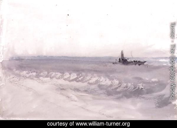 Grey Sea, Boat Running Ashore, c.1840