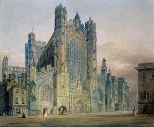 Turner - The West Front of Bath Abbey