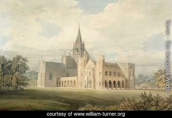 Perspective View of Fonthill Abbey from the South West, c.1799