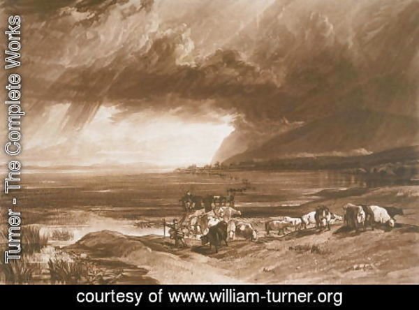 Turner - Solway Moss, from the Liber Studiorum, engraved by Thomas Lupton, 1816