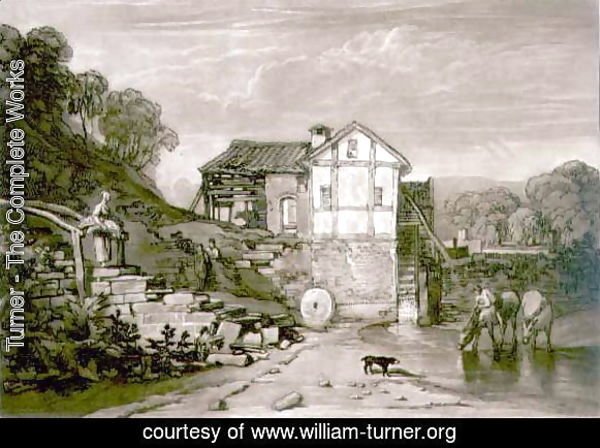 Water Mill, from the Liber Studiorum, engraved by Robert Dunkarton, 1812