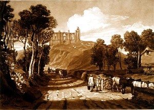 Catherine's Hill near Guildford, from the Liber Studiorum, engraved by J.C. Easling, 1811