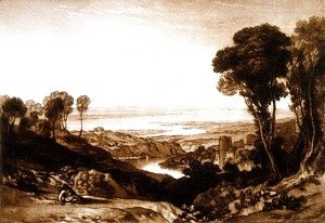 Turner - Junction of Severn and Wye, from the Liber Studiorum, 1811