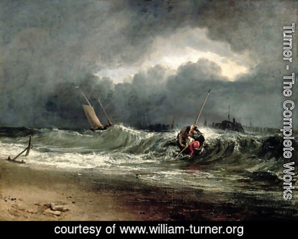 Turner - Fishermen upon a lee-shore in squally weather