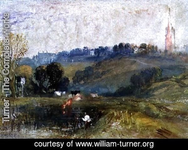Turner - Landscape near Petworth, c.1828