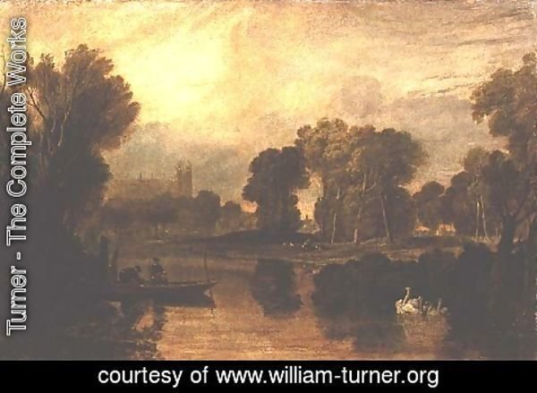 Turner - Eton College from the River, or The Thames at Eton, c.1808